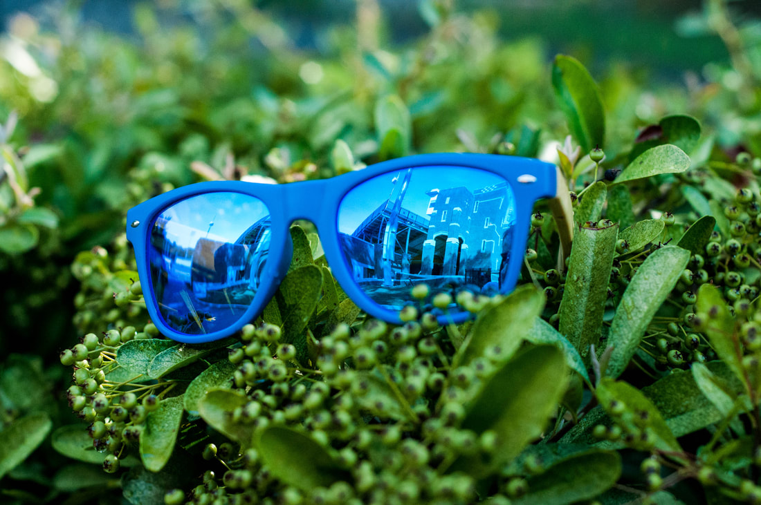 Matoaka Blue Bamboo Sunglasses